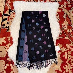 Coach Stars Striped Print wool Muffler/Scarf